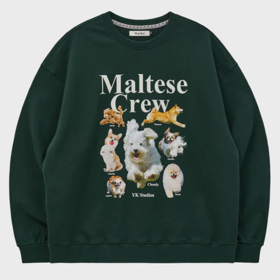 MALTESE CREW SWEATSHIRT GREEN