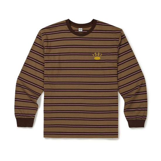 MCA STRIPE LSV-T BROWN