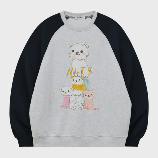 MLTS RAGLAN SWEATSHIRT LIGHT GREY