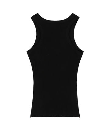 COMFORT ZIPPER SLEEVELESS BLACK