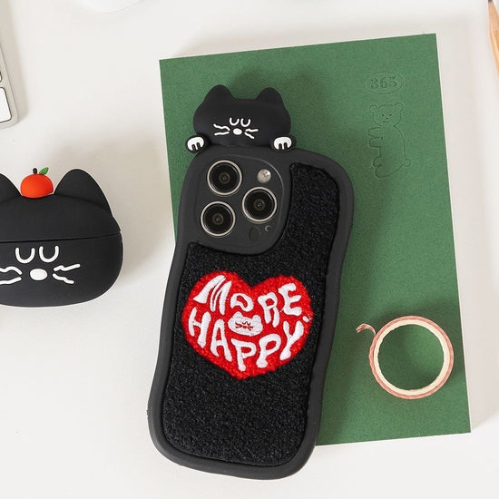 FIGURE BOUCLE PHONE CASE IPHONE 15 MOGRY HEART