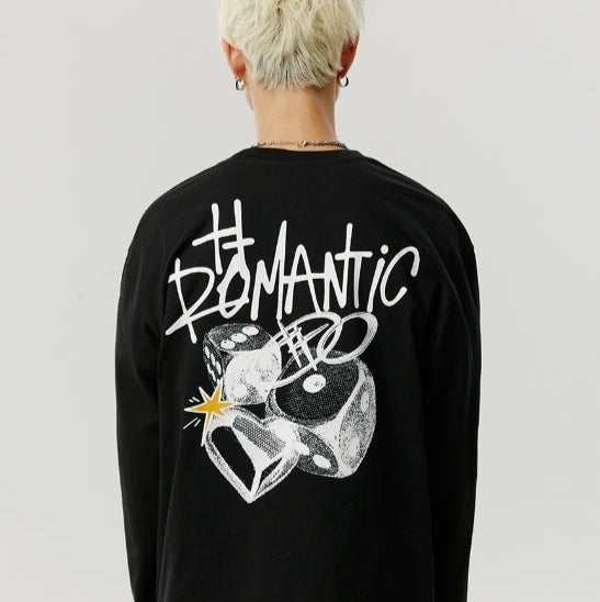 ROMANTIC DICE LONG SLEEVE BLACK