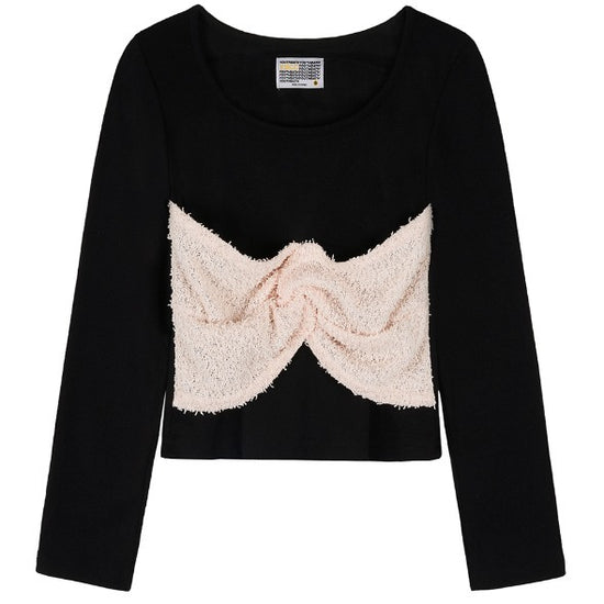 RIBBON LONG SLEEVE BLACK