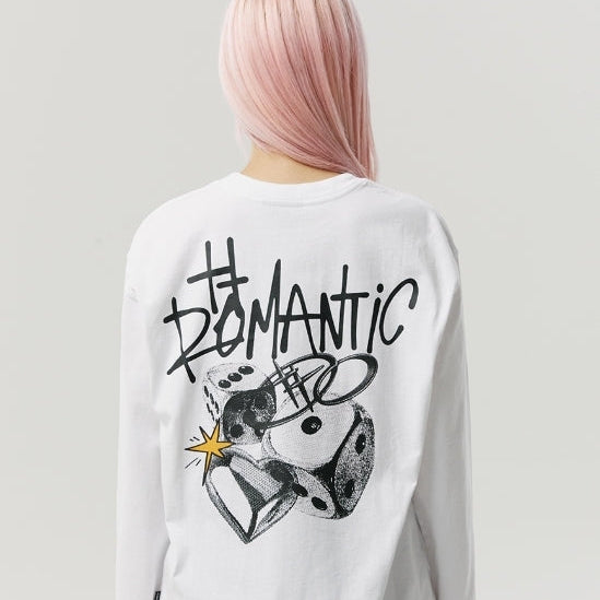 ROMANTIC DICE LONG SLEEVE WHITE
