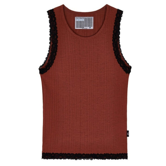 RIBBED SLEEVELESS BRICK