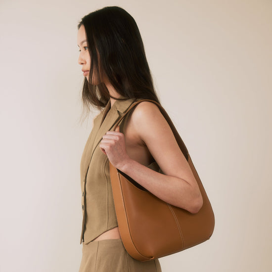 PANIER HOBO BAG DARK BROWN