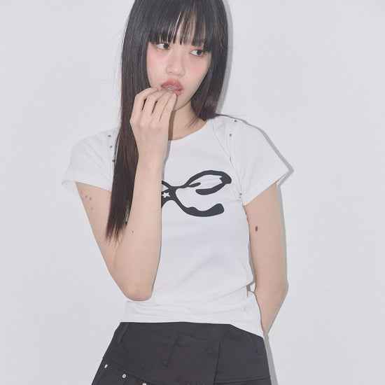 ETERNAL STUD TEE WHITE