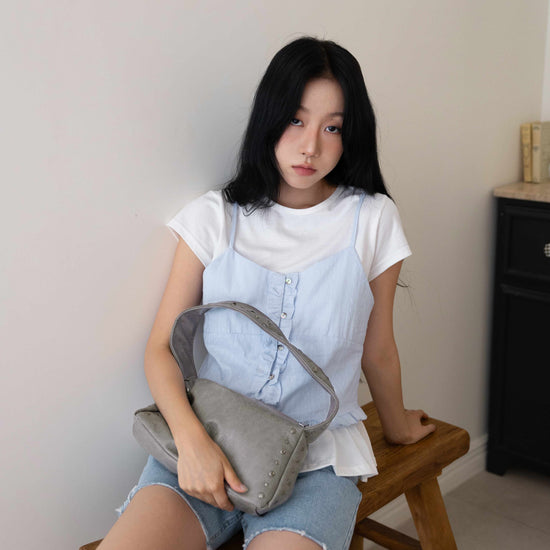 FRILL IN LAYERS T-SHIRT IVORY