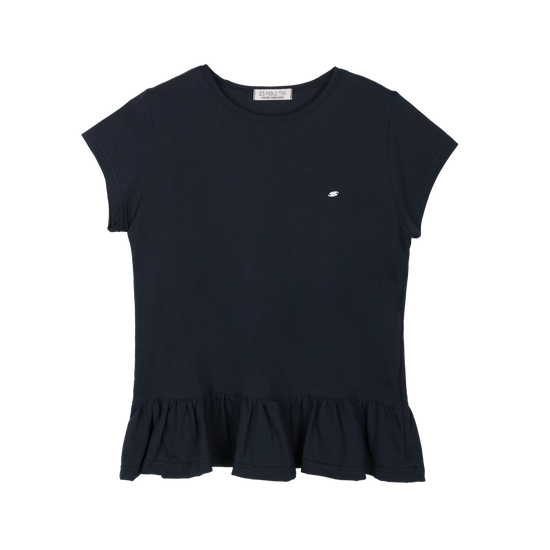 FRILL IN LAYERS T-SHIRT NAVY
