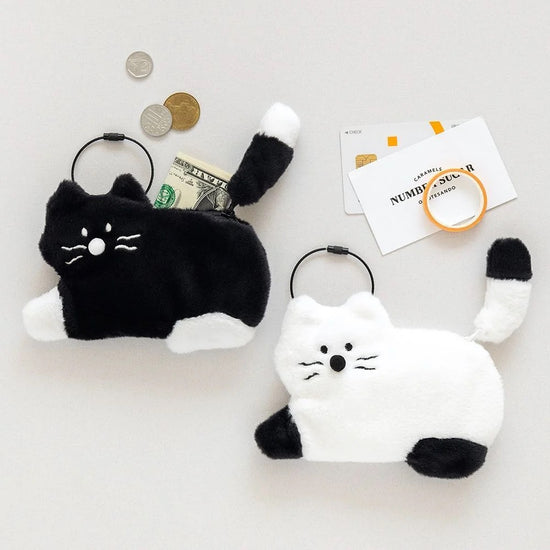 CARD WALLET 16000 KITTY BLACK