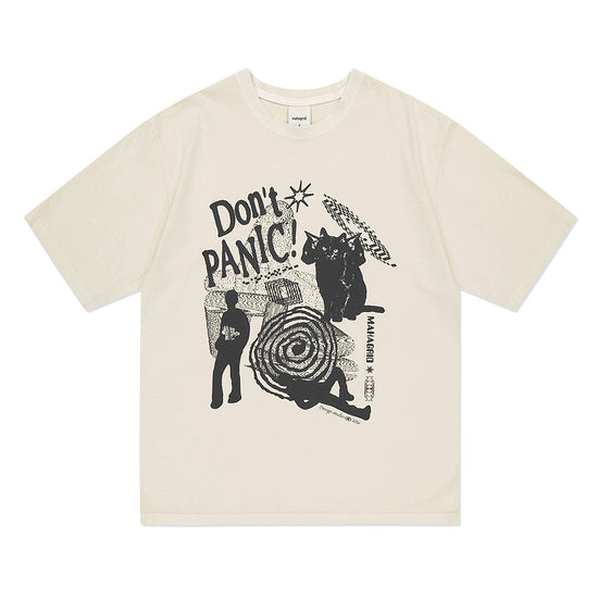 DONT PANIC PIGMENT TEE BEIGE