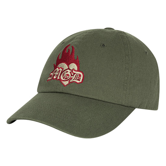 BURNING HEART CAP OLIVE