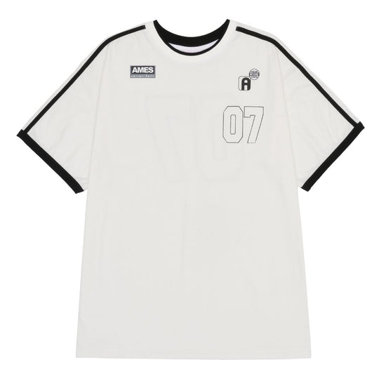 SPORTY NUMBER TEE WHITE