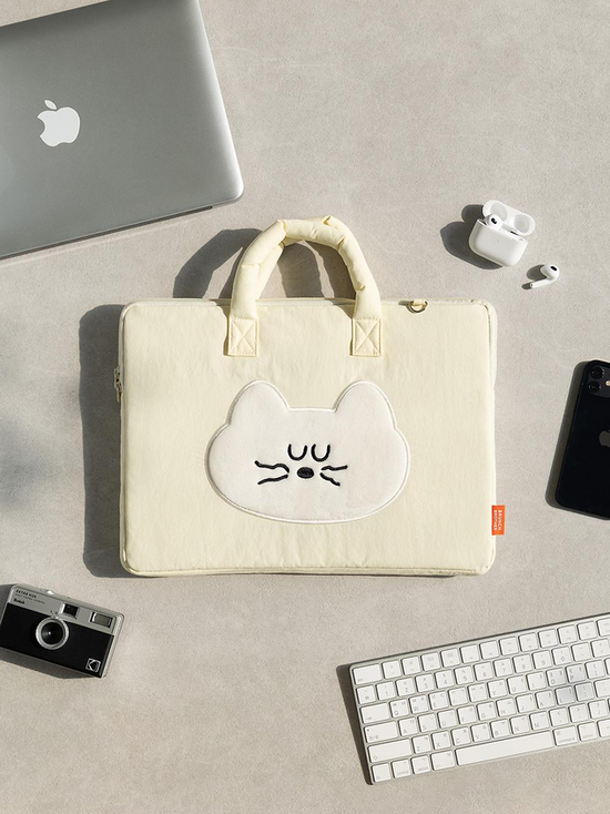 MOGRY HUG LAPTOP POUCH 15 TYPE IVORY