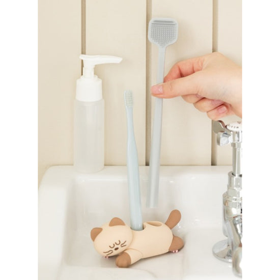 MOGRY TOOTHBRUSH STAND CHESTNUT