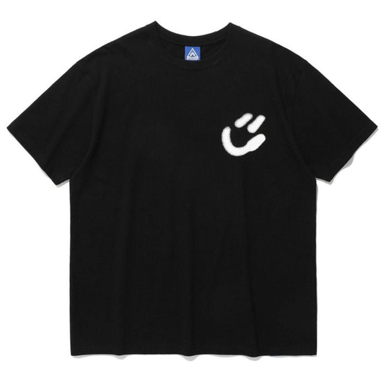 BLUR SMILEY BALL TEE BLACK