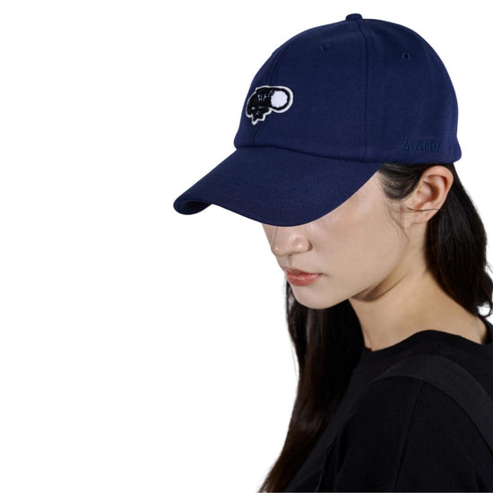 ALAND FISH BOUCLE STOPPER BASEBALL CAP NAVY
