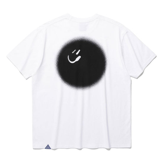 BLUR SMILEY BALL TEE WHITE