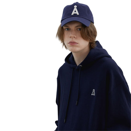 ALAND EMBOSSING A LOGO BASEBALL CAP NAVY