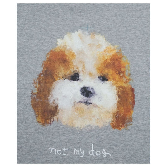 NOT MY DOG SHORT SLEEVE MELANGE GREY