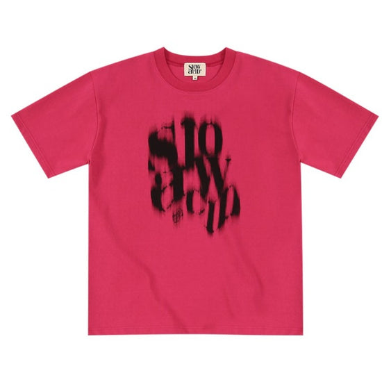 BLURRY LOGO T-SHIRT PINK