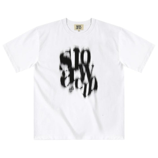 BLURRY LOGO T-SHIRT WHITE