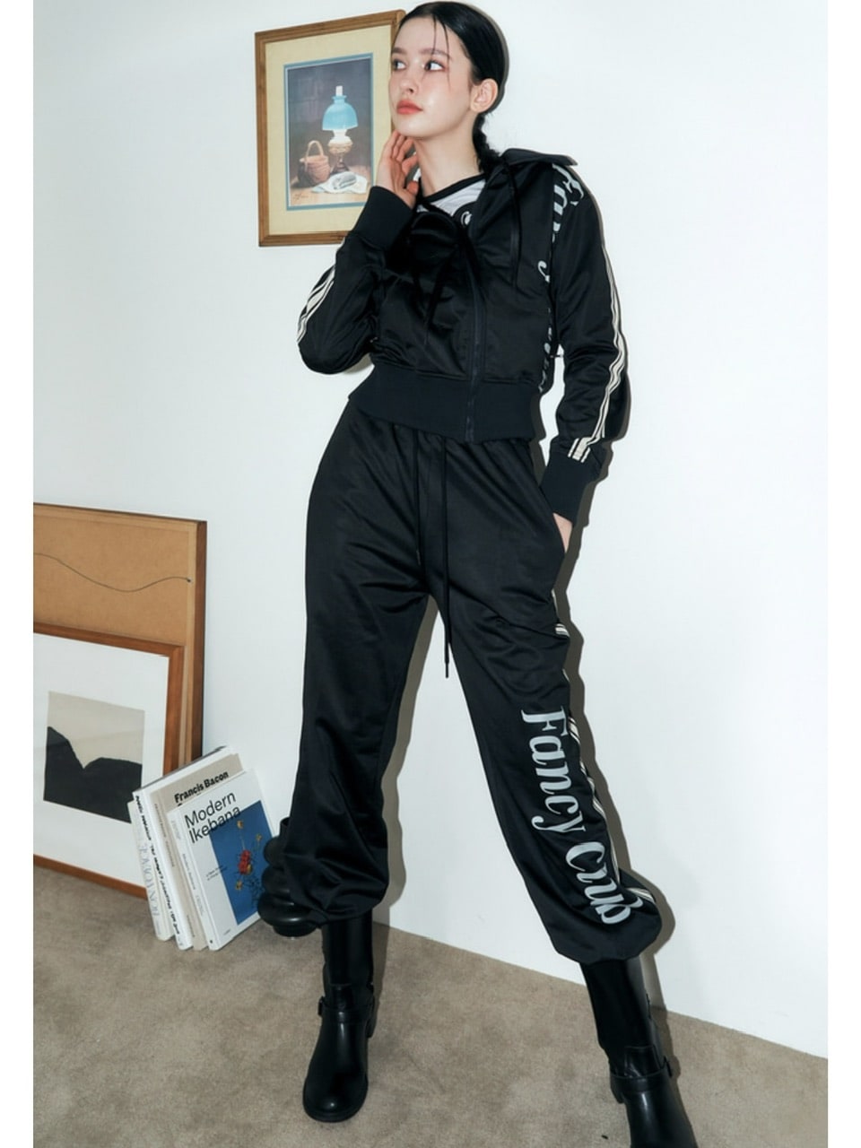 ☆【NASTY FANCY CLUB】☆LINE JERSEY TRACK TRAINING PANT.S☆ BELI CELANA PANJANG NASTY FANCY CLUB LINE JERSEY TRACK PANTS