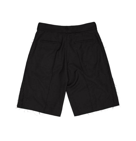 CUT-OUT SHORT PANTS BLACK