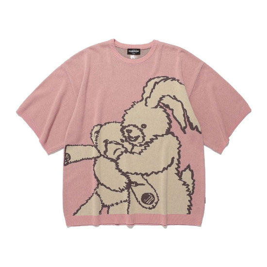 KIDNAPPING BIG BIG KNIT TEE PINK