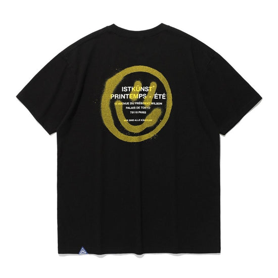 LOGO&SMILEY TEE BLACK