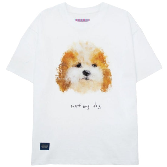 NOT MY DOG SHORT SLEEVE WHITE