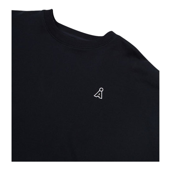 NEW ALAND A SMALL LOGO SWEAT SHIRT BLACK