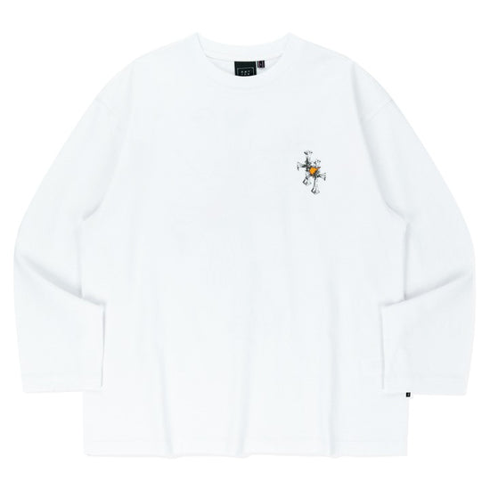 NEO GOTHIC CROSS LONG SLEEVE WHITE