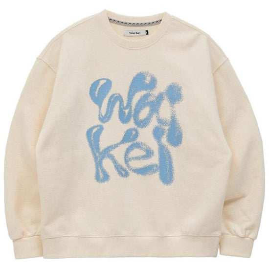 WK 3D LOGO SWEATSHIRTS IVORY