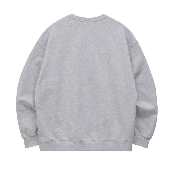 WK 3D LOGO SWEATSHIRTS MELANGE WHITE