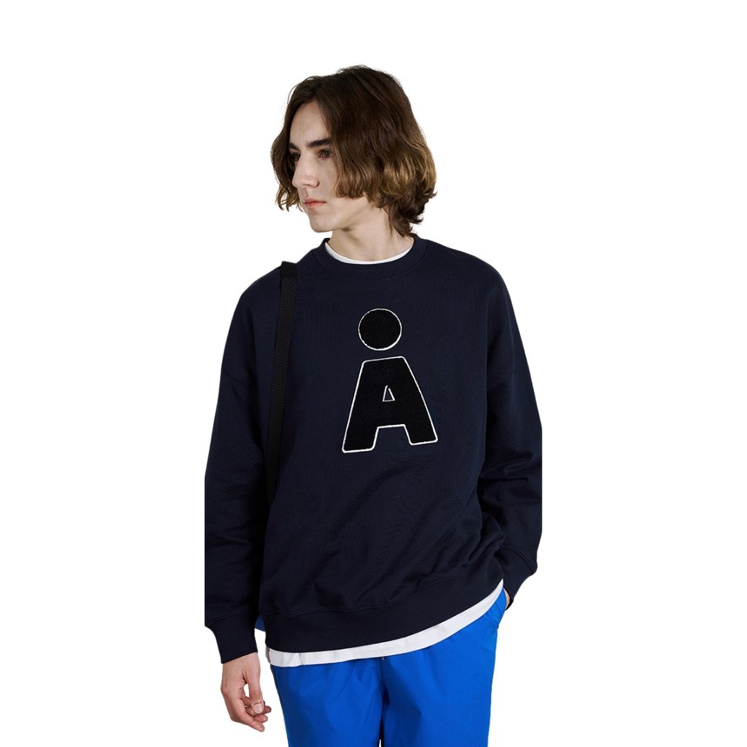 ★韓国人気★LOOKPLE★LOOK GRAPHY BUTTON COLLAR SWEATSHIRT ktown4u.com : V-Neck Small Cherry Sweatshirt KA [Charcoal]