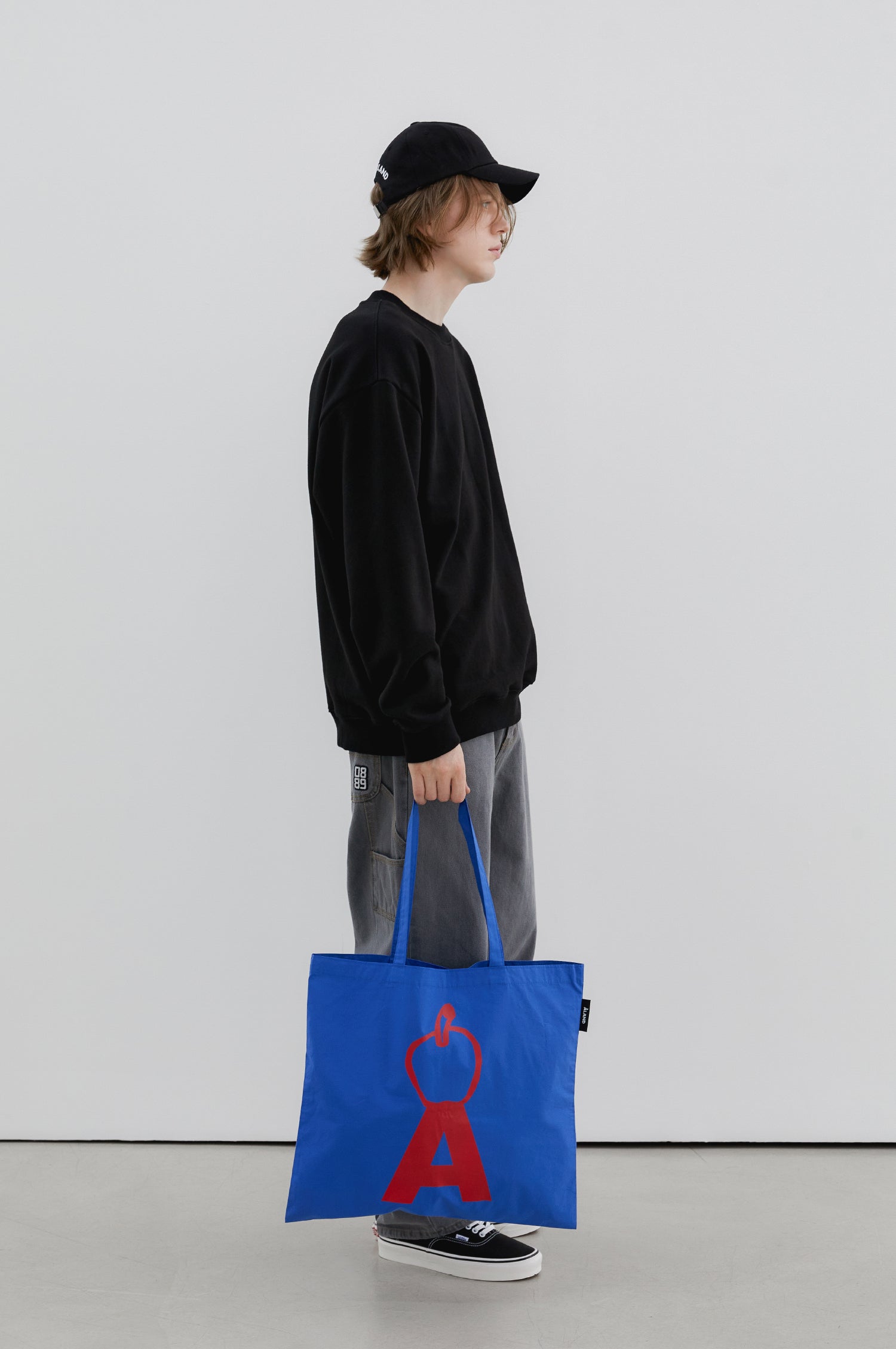 ALAND A APPLE ECO BAG (BLUE)