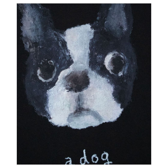 A DOG SHORT SLEEVE BLACK