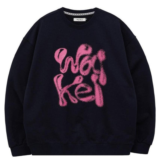 WK 3D LOGO SWEATSHIRTS NAVY