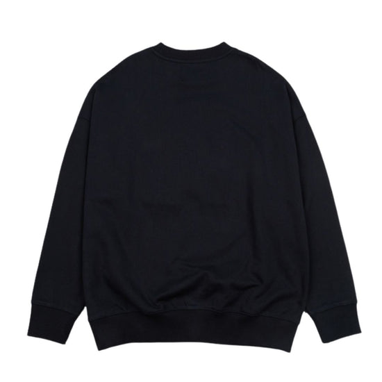 NEW ALAND A LOGO BOUCLE SWEAT SHIRT NAVY