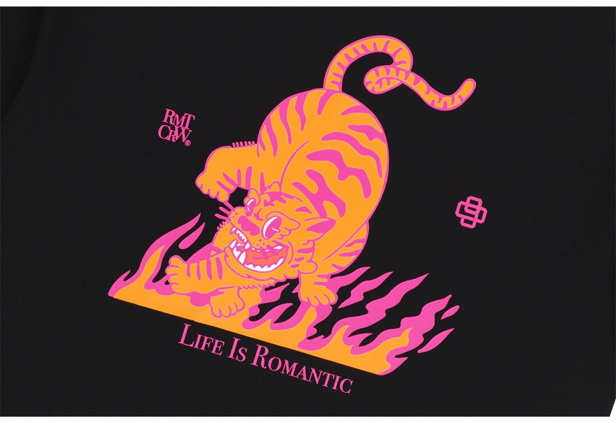 ROMANTIC CROWN★Unisex★ BLAZE REEL TIGER TEE SHIRT♪ 11e1715a24e6947da11275ae5789e7