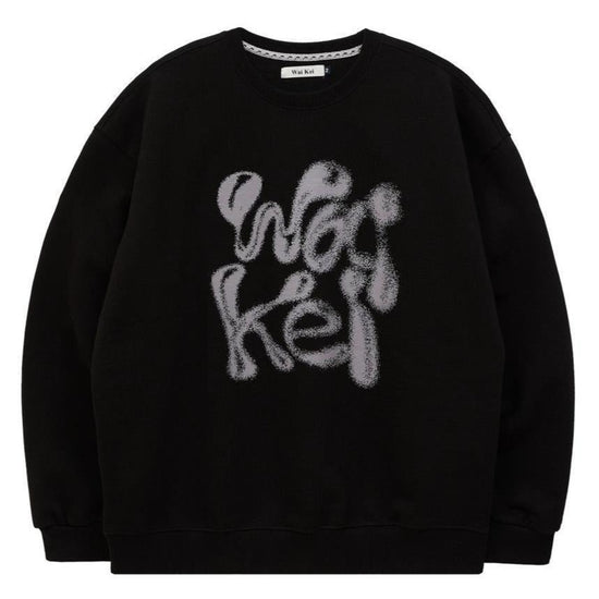 WK 3D LOGO SWEATSHIRTS BLACK