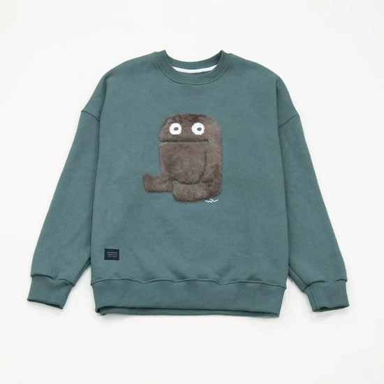 2024 HAIRY MONSTER SWEATSHIRT OLIVE GREEN