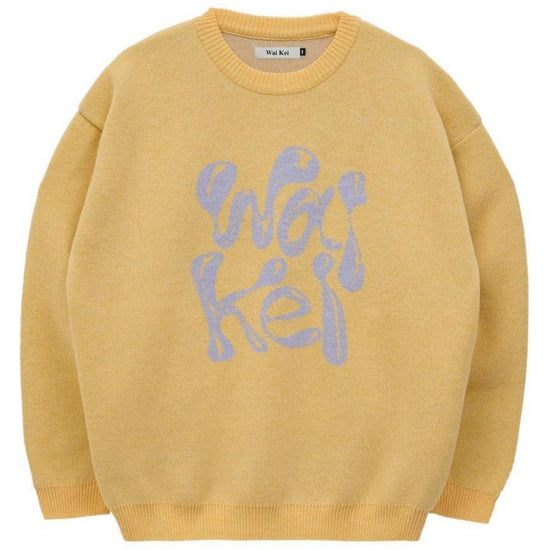 WK 3D LOGO KNIT YELLOW