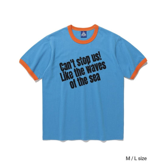 STOP US TEE L/BLUE