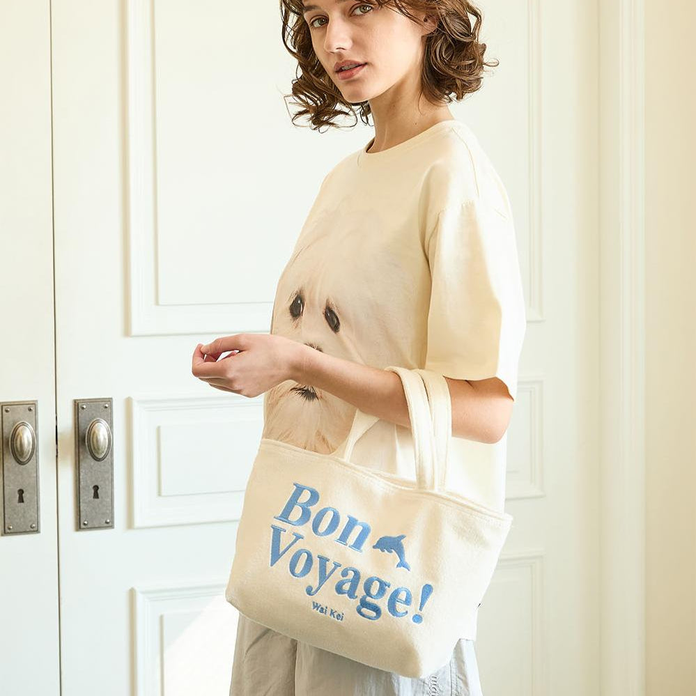 ★Wai Kei★ Bon Voyage Terry Small Tote Bag Ivory YKBD01AC02 Bon voyage terry small tote bag - WaiKei | 60% - Asian