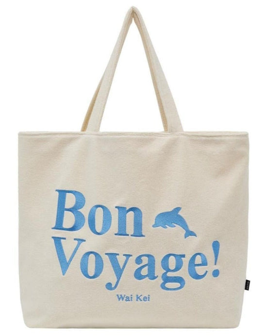 BON VOYAGE TERRY BIG SHOULDER BAG IVORY