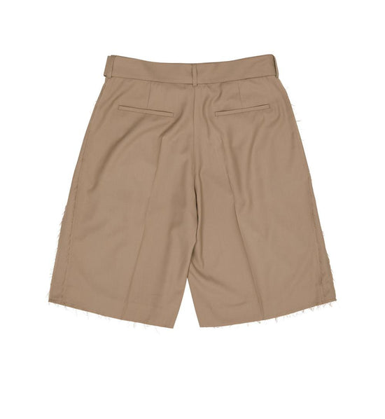 CUT-OUT SHORT PANTS BEIGE