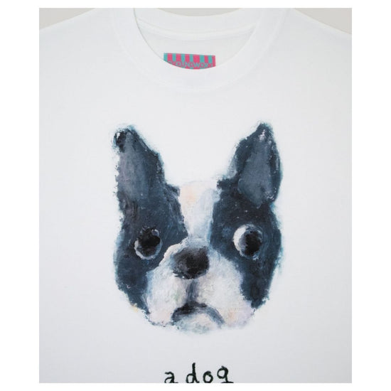 A DOG SHORT SLEEVE WHITE