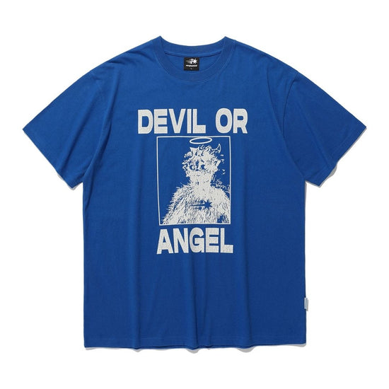 DEVIL OR ANGEL TEE BLUE